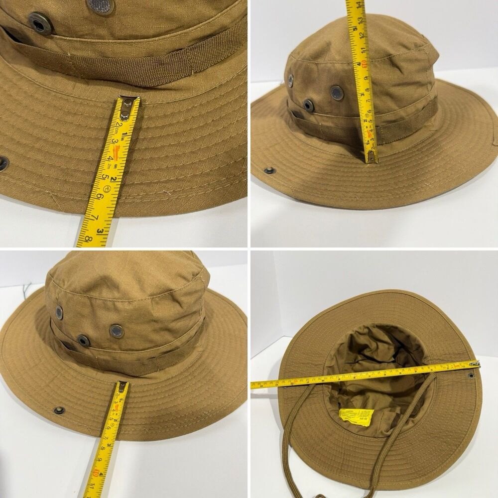 HOT SUN HOT WEATHER TYPE II BOONIE TAN SIZE XL 60 - Picture 7 of 16